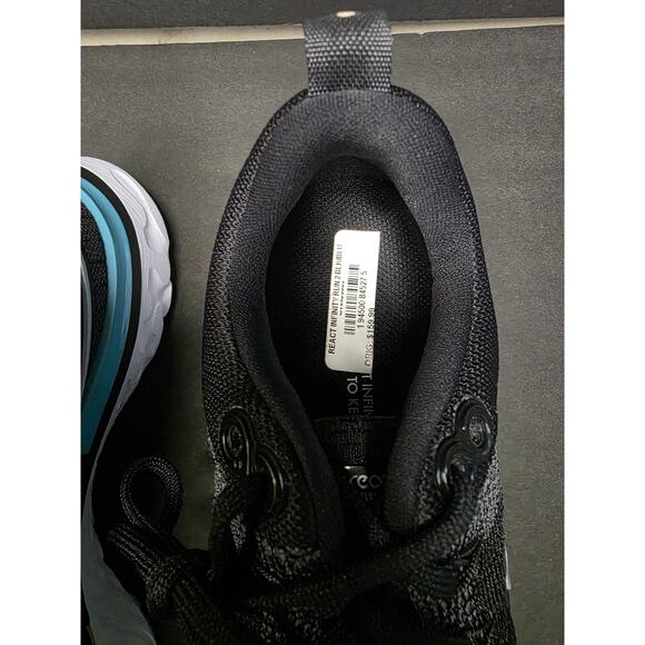 Nike React Infinity Run Flyknit 2 Women Shoes Anthracite Ghost Black Size 6.5 B - Picture 10 of 12